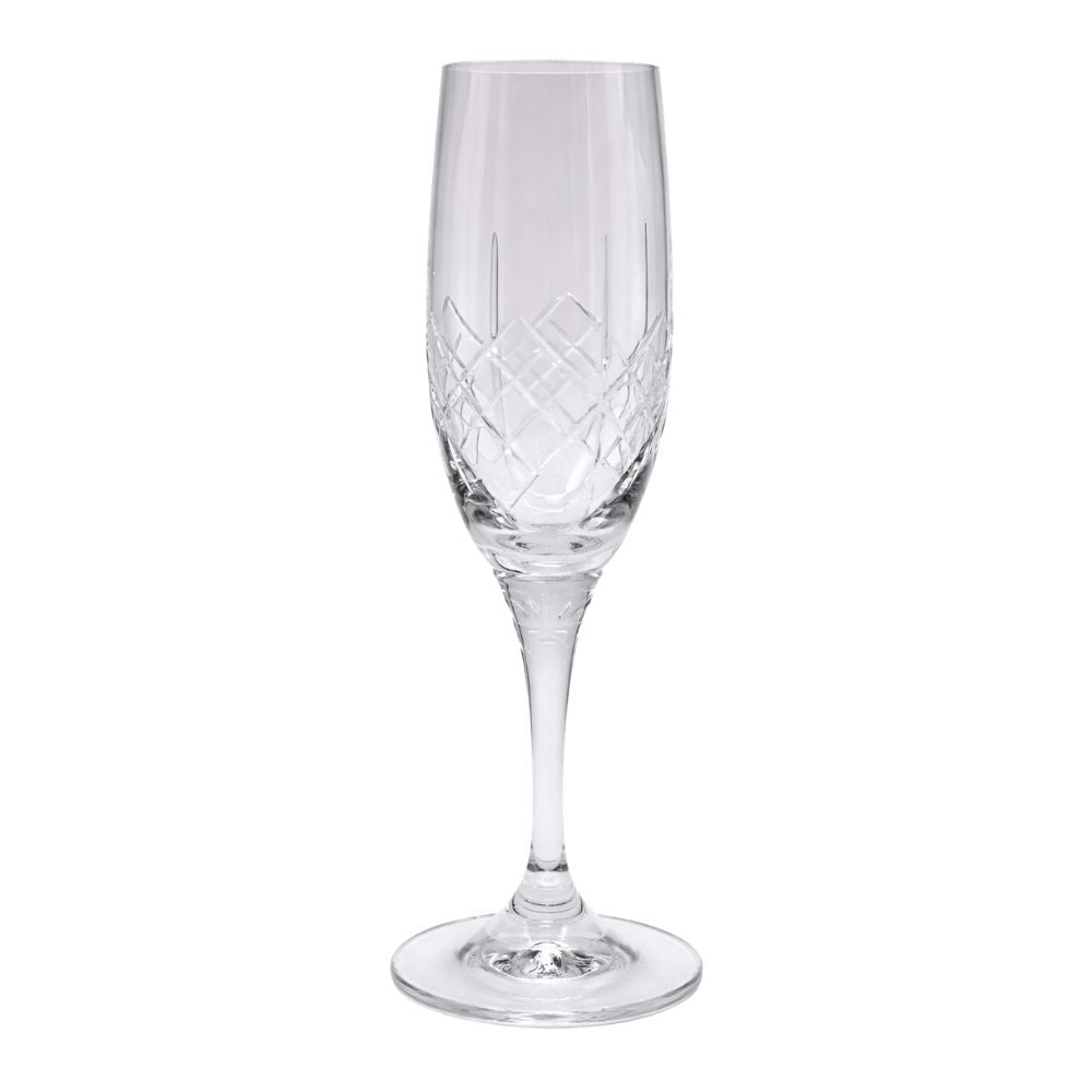 Rhapsody Crystal Flute 190ml- Emerald Full Cut (RHA004)