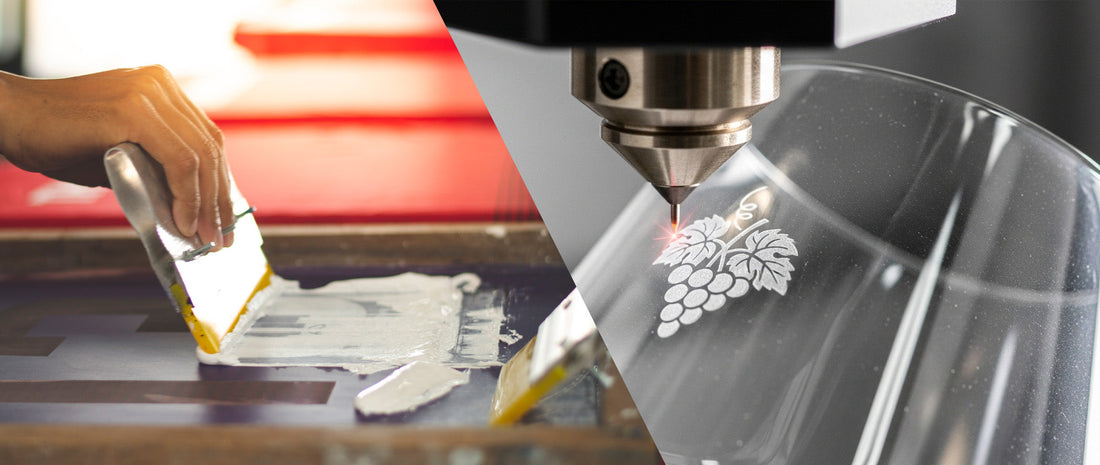 Silk Screening vs Laser Etching on Glassware: What’s the Difference?