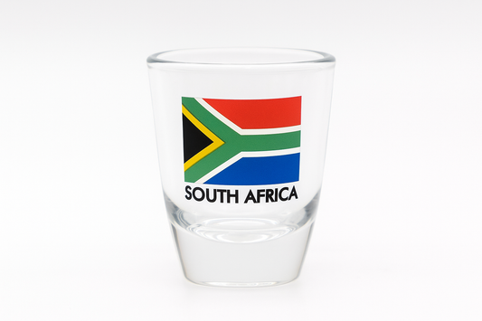 SA Flag Gin Shot Clear (SAFLAG-GS(C)