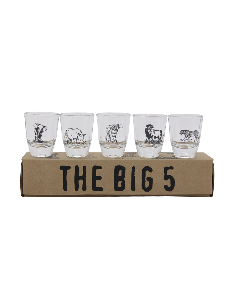 The Big 5 SA Gin Shot 30ml Clear Set (B5-GS SET[C])