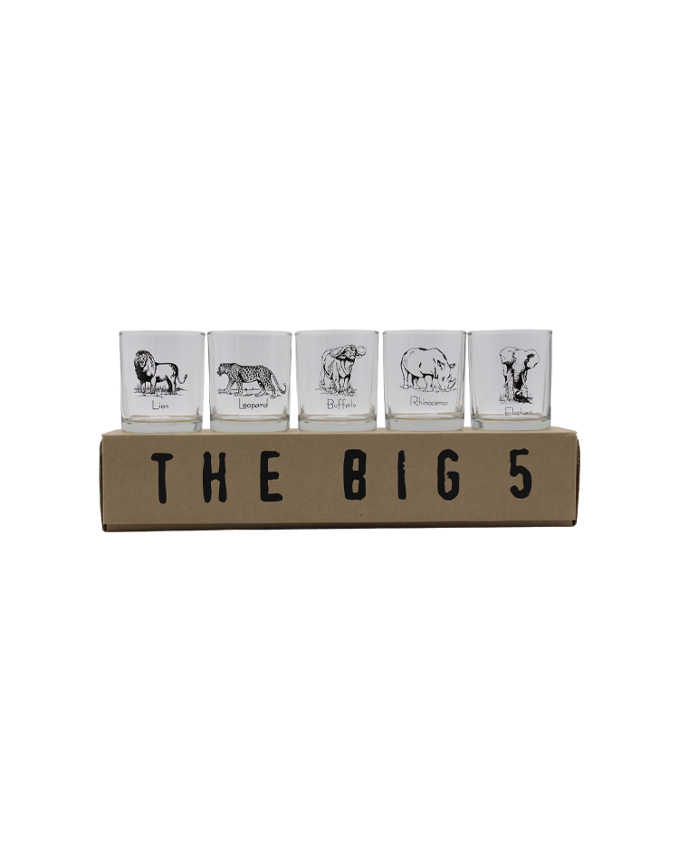 The Big 5 SA Straight Sided Whisky Clear Set (B5-SW SET[C])