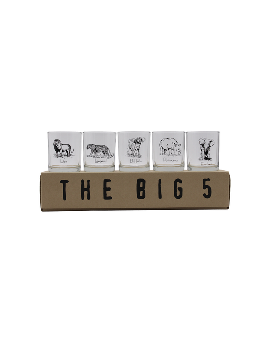 The Big 5 SA Straight Sided Whisky Clear Set (B5-SW SET[C])