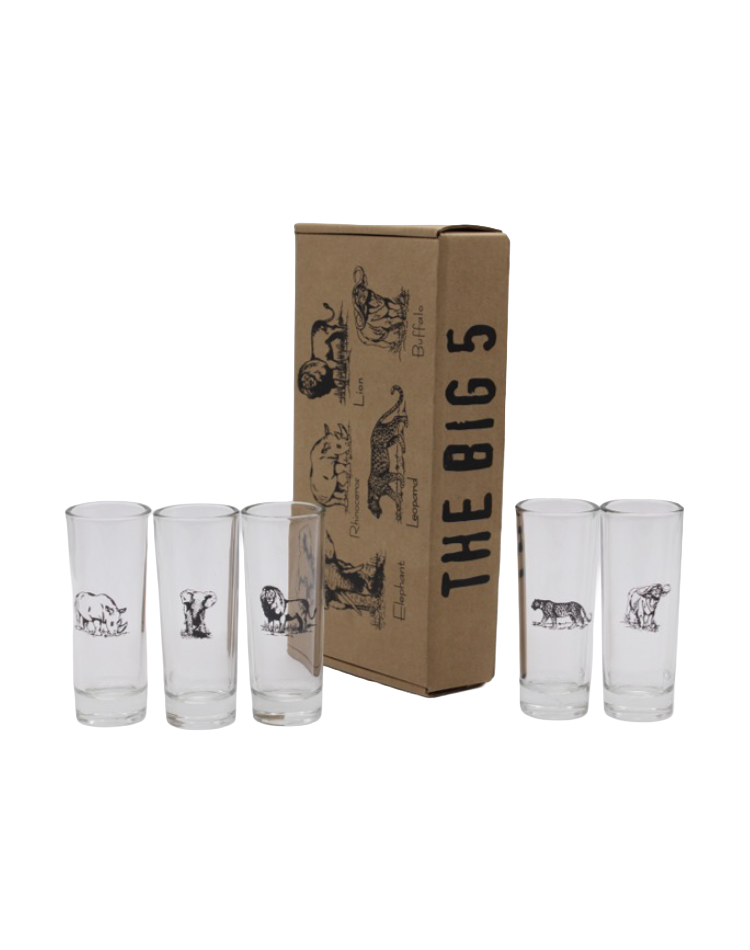 The Big 5 Tequila Double Shot Clear Set (B5-TDS SET[C])
