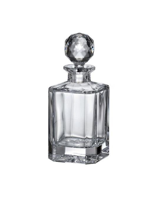 Decanter Bohemia Square Crystal with base cut (DEC003)