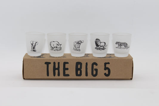 The Big 5 SA Gin Shot 30ml Frosted Set (B5-GS SET[F])