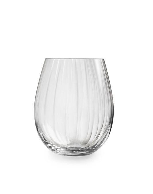 Royal Stemless Wine with waterfall lines 440ml (ROY008)